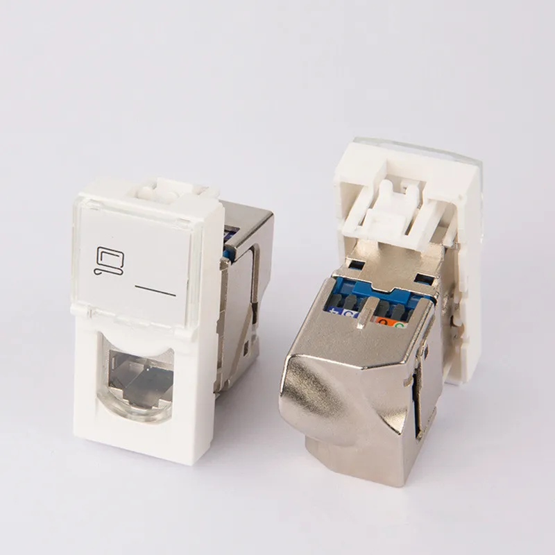 Сетевой разъем Cat6 модульный Keystone Jack RJ45 Французский | Компьютеры и офис
