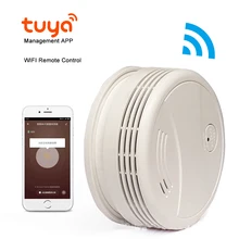 Wi-Fi умная дымовая сигнализация мобильное приложение Дистанционная сигнализация датчик дыма детектор облачный телефон сигнализация