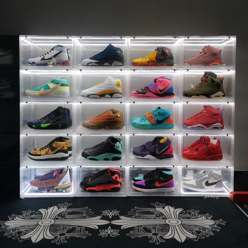 shoe case with led lights