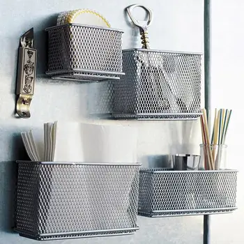 

Refrigerator Side Magnetic Storage Basket Kitchen Storage Hanging Box Tray Wire Mesh Basket Kitchen Cooking Tool Supplies