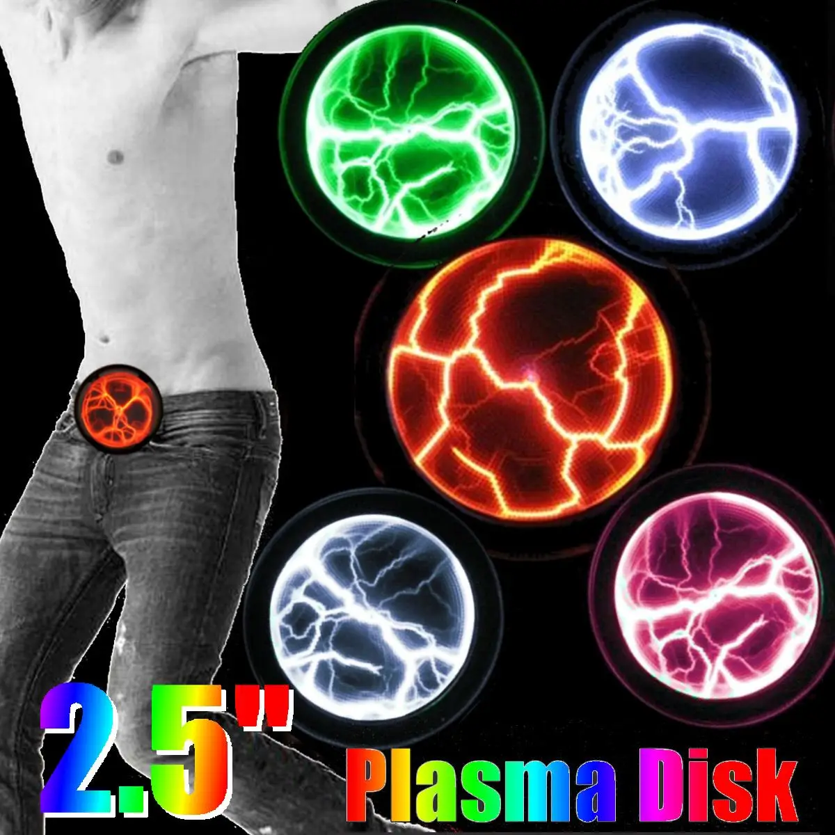 Вечерние диско Декор плазменный диск освещение причудливый Мини карманный плазменный диск датчик освещение пластина домашнее стекло представление
