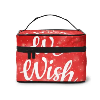 

Women's Travel Organization Beauty Cosmetic Make up Storage Lady Wash Bags Merry Christmas Handbag Pouch