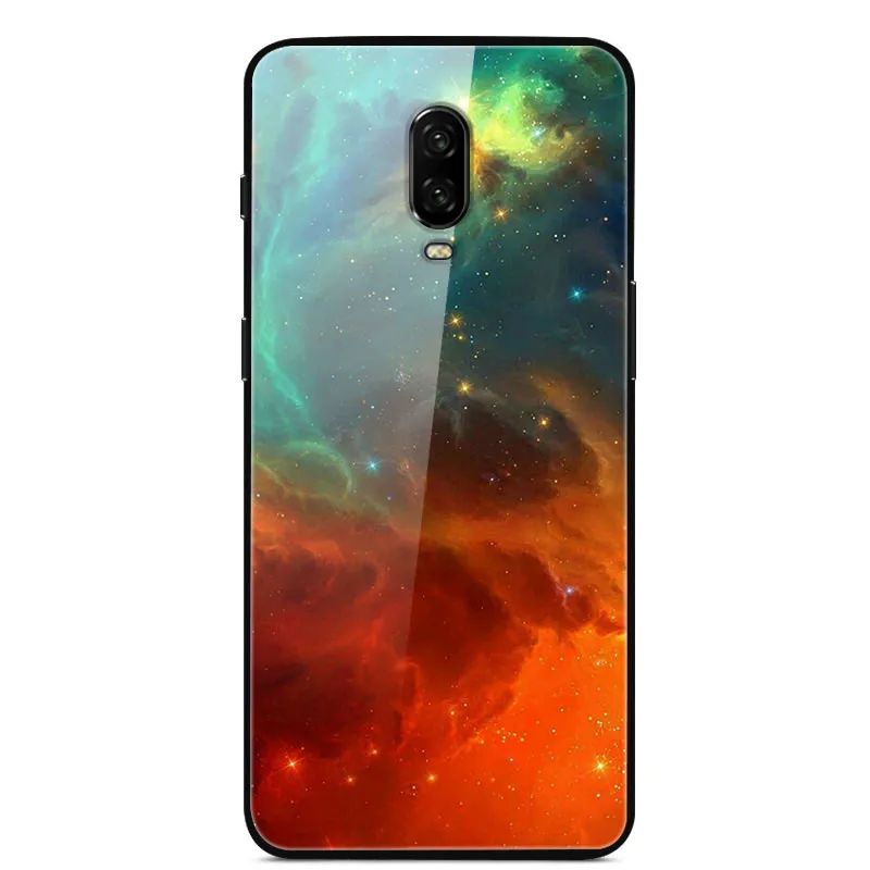 8 Закаленное стекло Чехол для Oneplus 6T Чехол One plus 6T Силиконовая рамка Жесткий ПК Красочная задняя крышка Для Oneplus 6T 1+ 6T Чехол для телефона - Цвет: 8