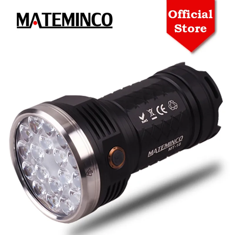 Mateminco MT18 12000 Lumens 18*Cree XPG3/Nichia 219C Super Bright Tactical Led Flashlight