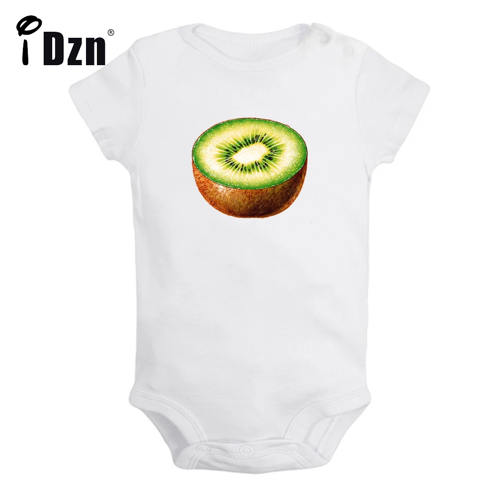 

Baby Boys Baby Girls Summer Bodysuit Kiwi Mango Pear Printed Clothing Fruit Design Rompers Newborn Cotton Short Sleeves Jumpsuit