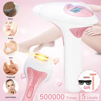 

500,000 Flashes IPL Laser Hair Removal 5 Gear Permanent Photon Rejuvenation Electric Painless Hair Remover Epilator For Unisex