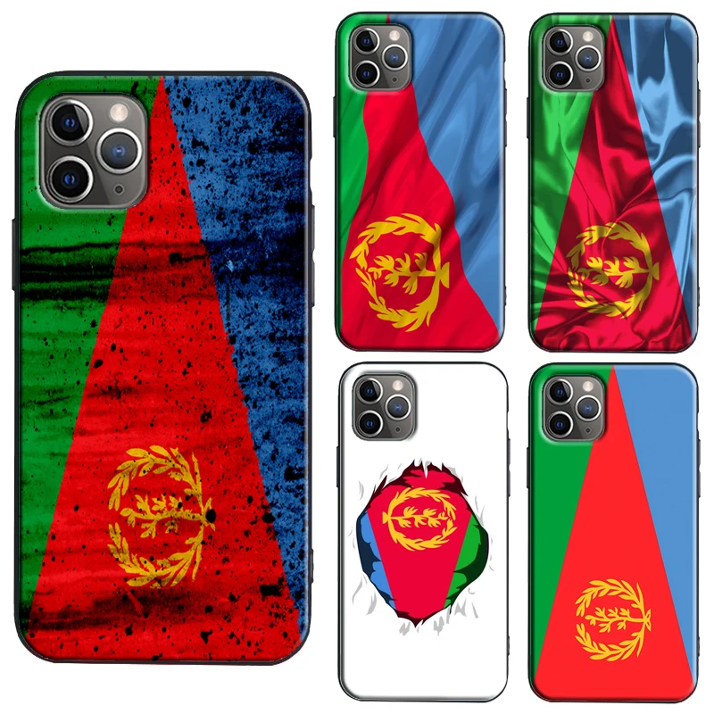 Чехол для iPhone 13 11 12 Pro Max mini X XR XS 6S 8 7 Plus SE 2020 с флагом Эритреи | Мобильные телефоны и