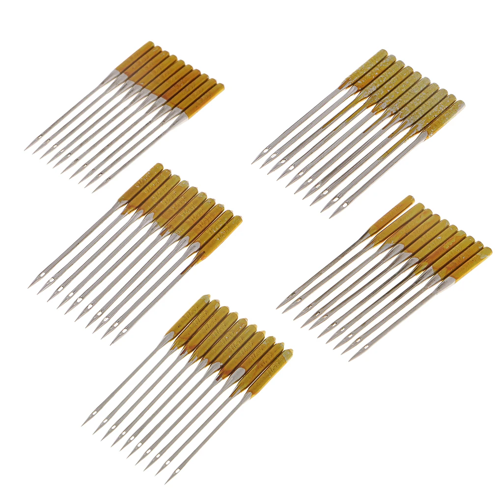 10Pcs   Sewing   Machine   Needles   90 / 14   100 / 16   110 / 18   65 / 9   75 / 11   Anti - Jumper   Needles