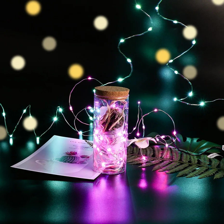 Zhongji Свадебная вечеринка светодиодный светильник украшение Рождественская гирлянда сказочные огни декоративные светодиодные фонари