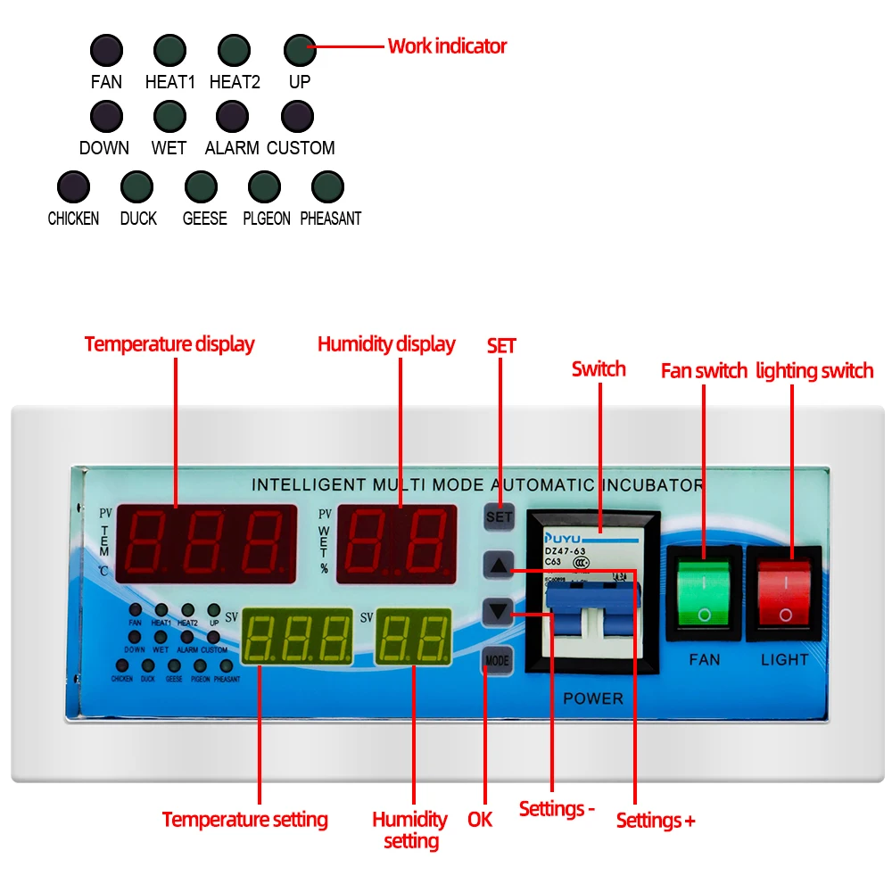 XM-18E Egg Incubator Controller