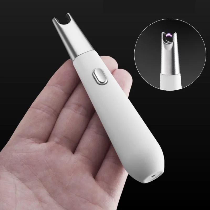 

Long BBQ Plasma Arc Lighter Windproof Electronic USB Rechargeable Cigarette Smoking Electric Lighter Metal Torch Candle Lighter