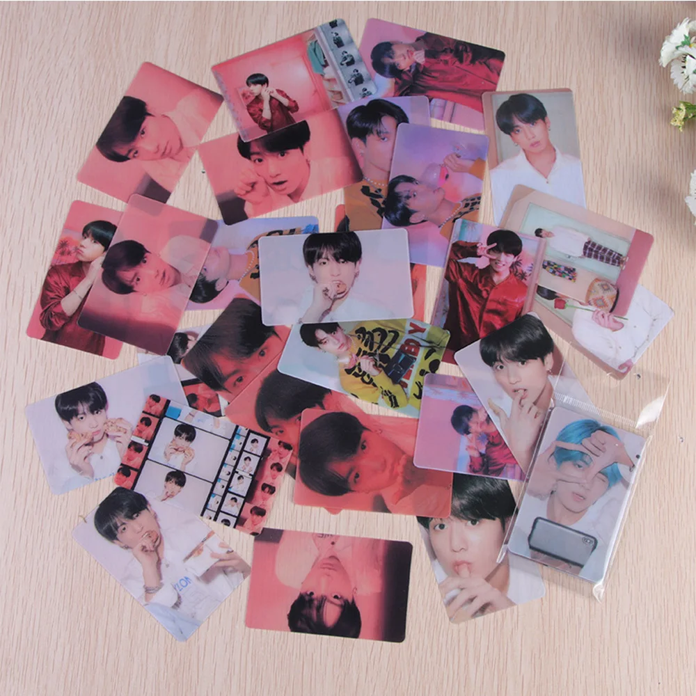 9 шт./лот, Корейская KPOP Фотокарта, черный розовый альбом, самодельная бумага, ЛОМО карта, Фотокарта, плакат, Фотокарта, подарок для фанатов, без наклеек KPOP