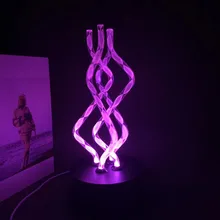 Новинка светодиодный вращающийся Цвет изменение ночной Светильник палочки постоянно скручивания красивый домашний Декор Рождественский подарок USB/AA Мощность