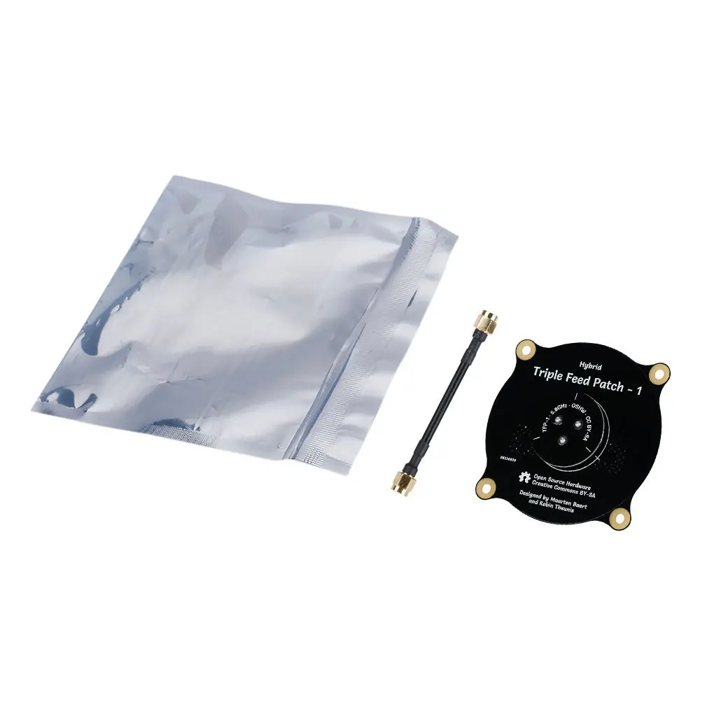 

5.8GHz Triple Feed Patch Antenna SMA Connection Directional Circularly Polarized Antenna High Accuracy for RC Accessories