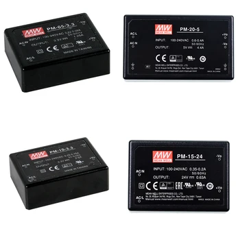 

PM-05/10/15/20 MEANWELL Medical Grade Power Supply ACDC -3.3/5/12/15/24V isolation class 2 ultra miniatuere size