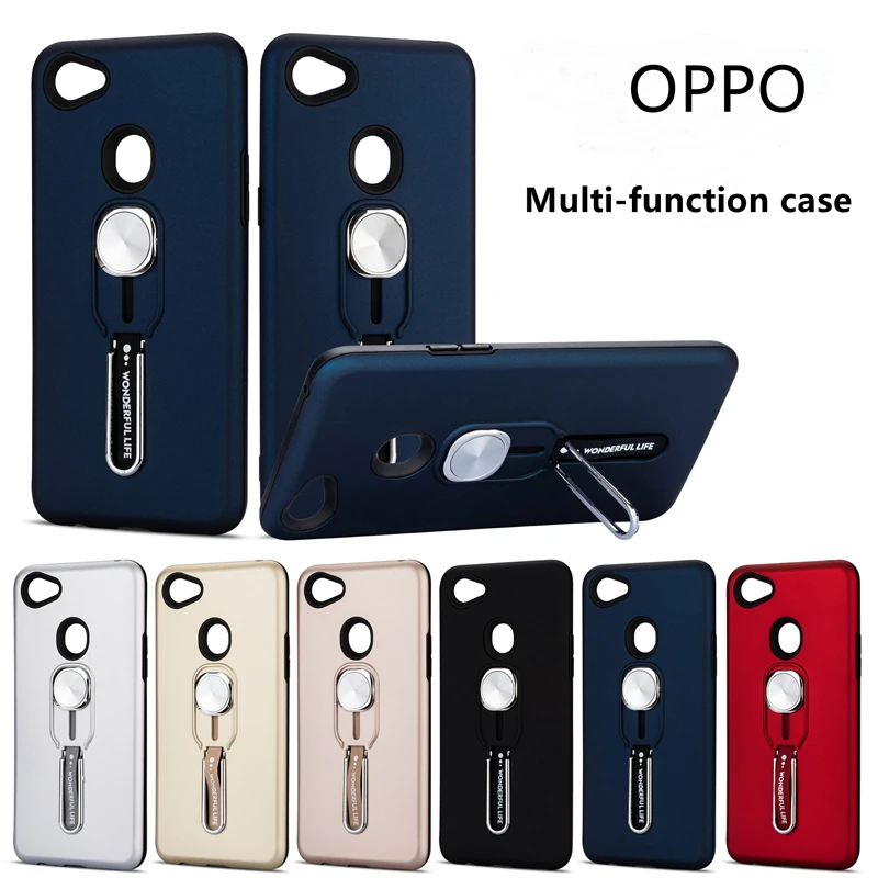 С крепление в виде кольца на палец чехол для телефона OPPO F1S F2 F7 F9 A3S A5 A5S A7 A1K A37 A39 A57 A59