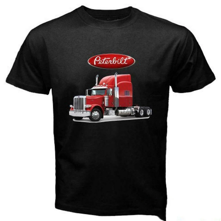 Новый Peterbilt грузовик Кепка-тракер мужские черные Размеры S-3Xl США футболка En1