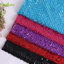 125 см* 100 см Ткань с разноцветными блестками, вышитая ткань для сценической одежды