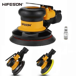 Broyeur pneumatique hifeton, machine de polissage excentrique sous vide, outils pneumatiques, machine à papier abrasif 