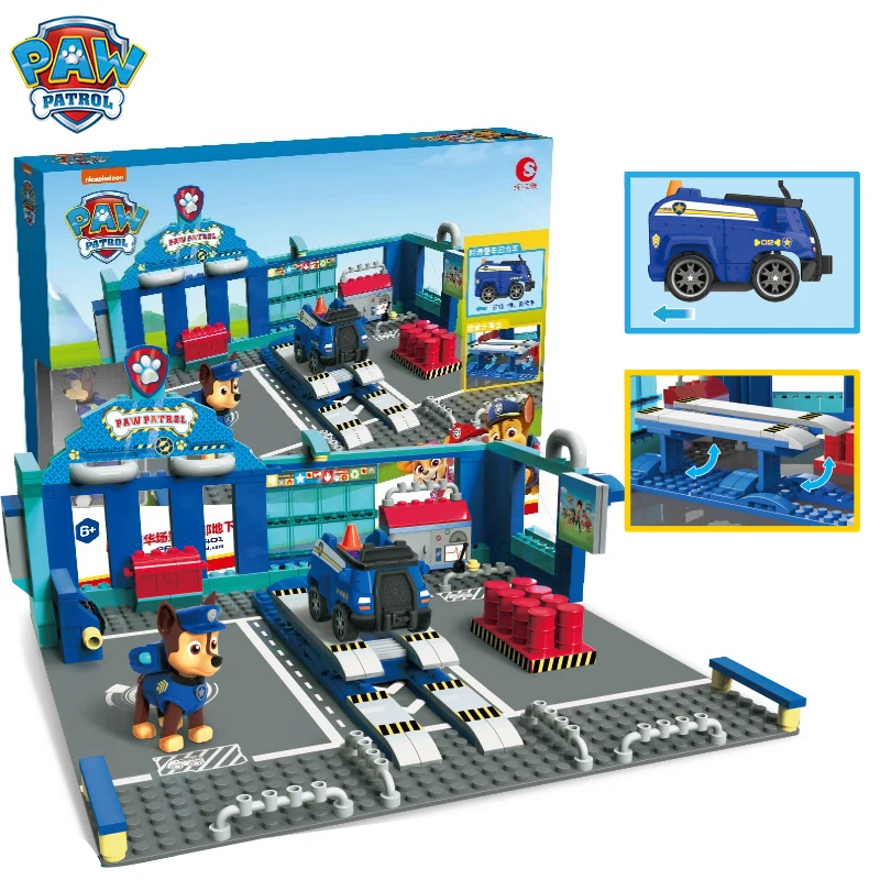 Paw Patrol игрушки спасательная собака Patrulla Canina блок Chase Skye Marshall мультфильм модель