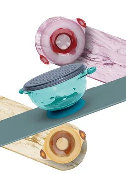 

3pcs Silicone Baby Feeding Bowl Kids Suction Bowl Baby Learning Tableware Dishes Bowl Spoon Fork Set Infant Snack Fruit Bowl Set