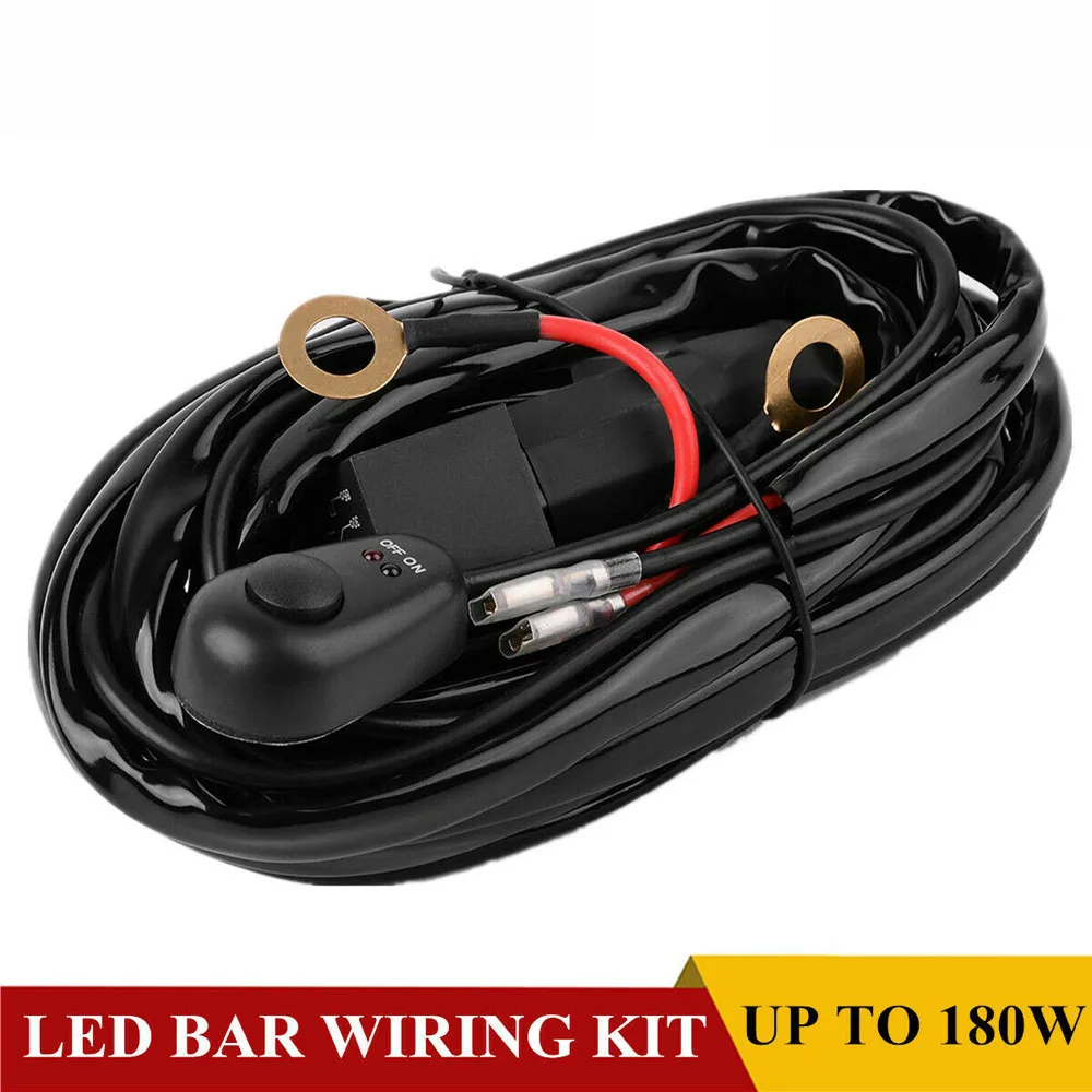 Светодиодный светильник бар набор монтажной схемы света 12V 40Amp 16AWG предохранитель