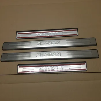 

Door Sill Guards stainless steel Slipper plate Cover Trim for Volkswagen Sharan 2012 -- Car-styling