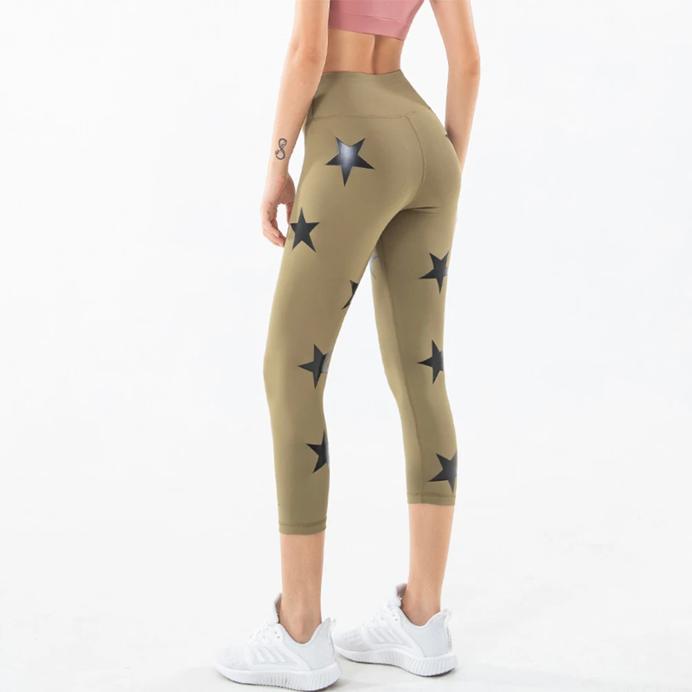 Yoga Pants Fitness Women High Waist Yoga Wear Star Print Gym Push Ups Pants Workout Tights Yoga Pants