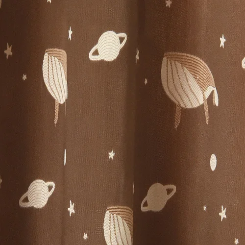 Brown NAPEARL 1 шт. киты жаккардовые планеты украшения интерьера, шторы спальни окна ребенка универсальные современные драпировки полу тени элегантный - Цвет: Brown