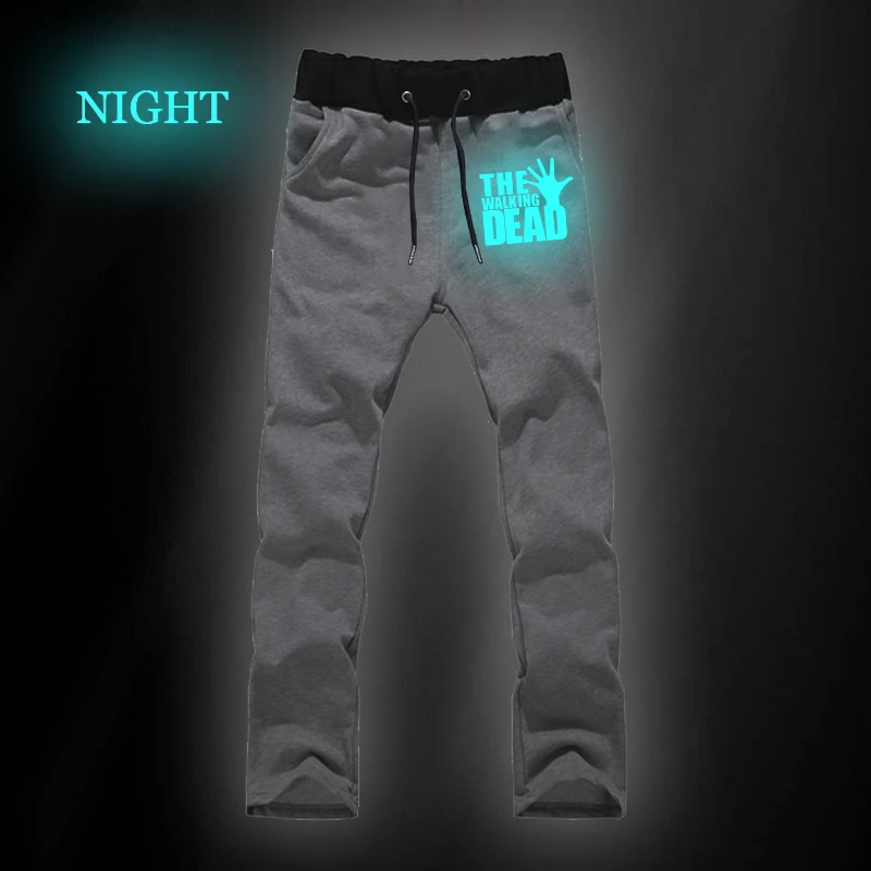 

The Walking Dead Mens Pants Hip Hop Joggers Luminous Straight Men Casual Trousers Sweatpants Autumn Winter Sporting Clothing