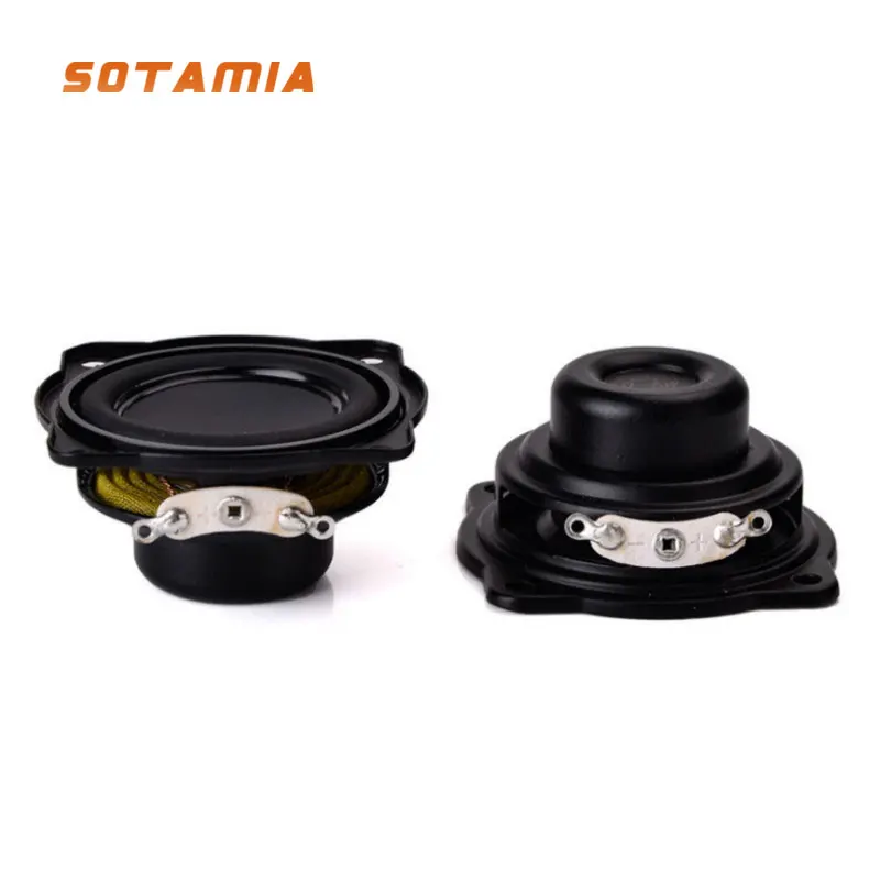 

SOTAMIA 2Pcs 43mm Full Range Audio Mini Sound Speaker DIY Waterproof Bluetooth Shower Speaker Driver 4 Ohm 5W Rubber Loudspeaker