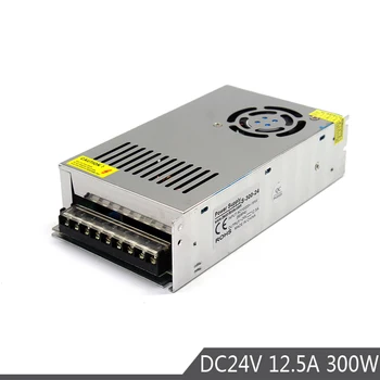 

Single Output 24V DC Power Source 12.5A 300W Power Source Transformer 220v 110v AC DC24V SMPS for LED Strip Lamp Lighting CCTV
