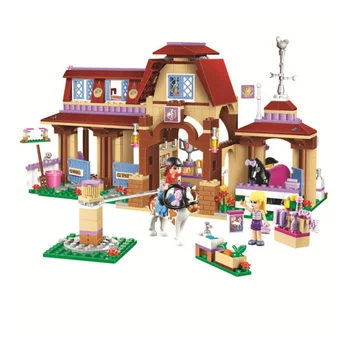 

Friends For Girl Heartlake Riding Club Horse Stables Block Set Mia Stephanie Building Toy Compatible With Lepining