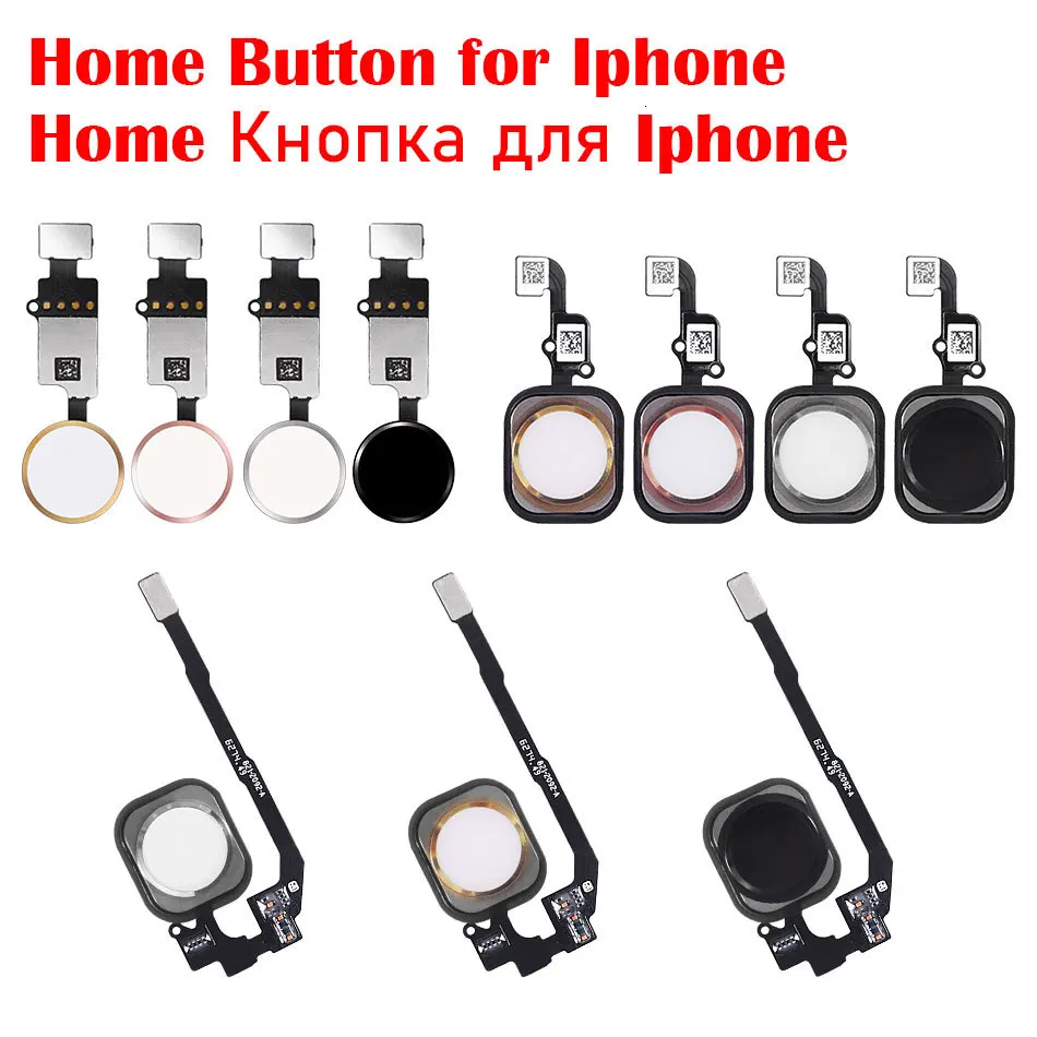 Кнопка домой с гибким кабелем для iPhone 5 5C 6 6Plus 6s plus 7 7Plus домашняя кнопка в сборе 1