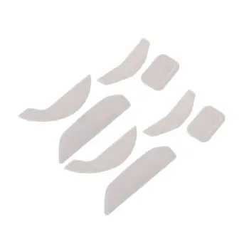 

2 Sets/pack Tiger Gaming Mouse Feet Mouse Skate For Razer Basilisk Wired Mouse White Teflon Mouse Glides Curve Edge