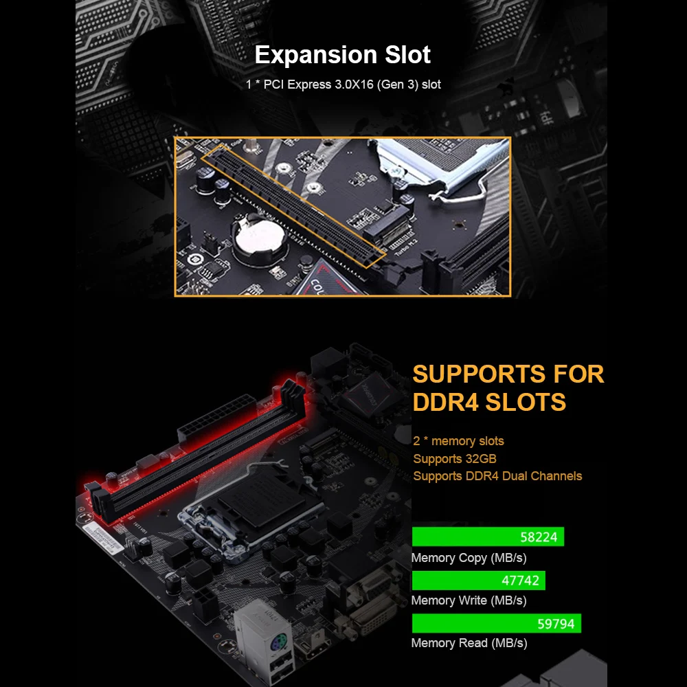 Цветная материнская плата batch-Ax B360M-HD PRO V21 Intel B360 DDR4 материнская плата LGA1151 coffee Lake-S конвертер-Переходник VGA DVI HDMI SATA3.0