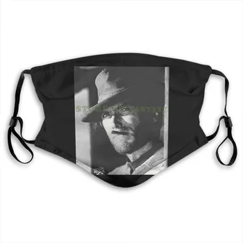

Face Mask Clint Eastwood Smoke Anti Dust With Filter For Men For Women Kids Girl Boy Teens Masks