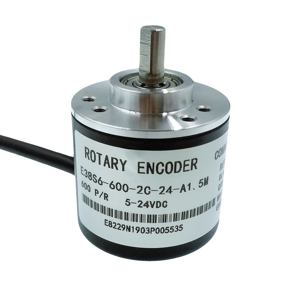 

RE38S6 Incremental Rotary Encoder AB Phase 100-600 Pulse NPN Push-Pull Long Line Output