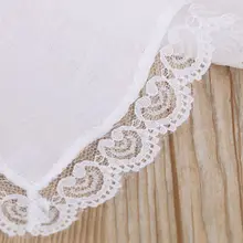 Хлопковое кружевное маленькое квадратное полотенце ручной работы, белые носовые платки для отеля, посуда, украшение LX9E