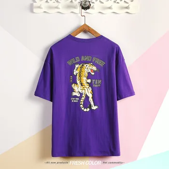 

Summer new women's street letter characters print loose short-sleeved T-shirt 52.15