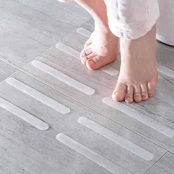 

25Pcs Kitchen and Bathroom Transparent Anti-Skid Stickers Stair Steps Tape Bathtub Shower Room Anti-Skid Strips