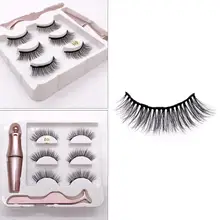 

HOT SALES !!! 3 Pairs 3D Magnetic Lashes Natural Thick False Eyelashes Extension Makeup Tools