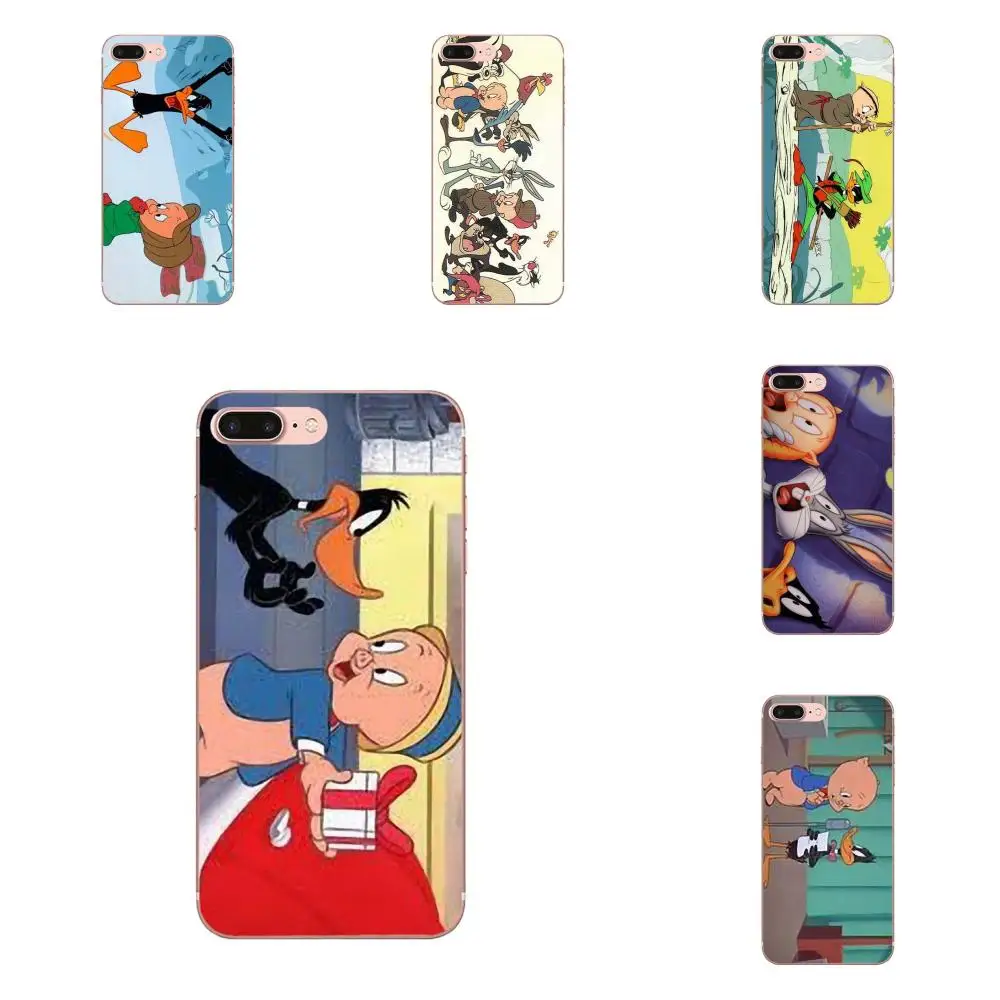 

For LG K50 Q6 Q7 Q8 Q60 X Power 2 3 Nexus 5 5X V10 V20 V30 V40 Q Stylus Soft TPU Covers Looney Tunes Porky Pig Bugs Bunny Duck