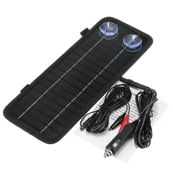 

High Conversion Rate 4.5W 12V Solar Power Panel Charger Charging Clip Sucker Solar Panel Bank For Car Motor Automobile