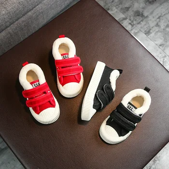 

Baby Girls Boys Snow Boots 2019 Winter Warm Outdoor Child Boots Non-slip Infant Toddler Plush Canvas Boots Kids Cotton Shoes
