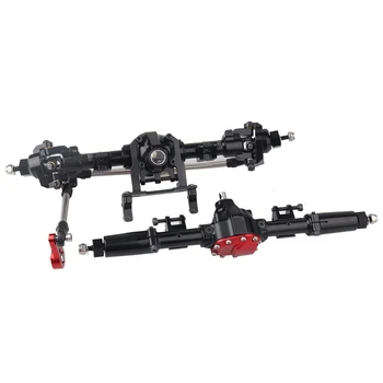 

Aluminum Alloy Universal Front Axle and Rear Axle for 1:10 Axial SCX10 RC Model Crawler Car (Black)