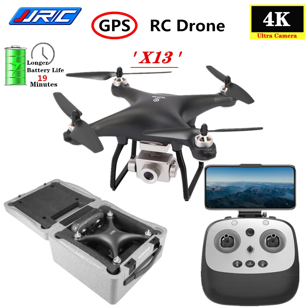 JJRC X13 GPS Дрон 5G WIFI FPV ESC 4K HD широкоугольная камера следование бесщеточный RC