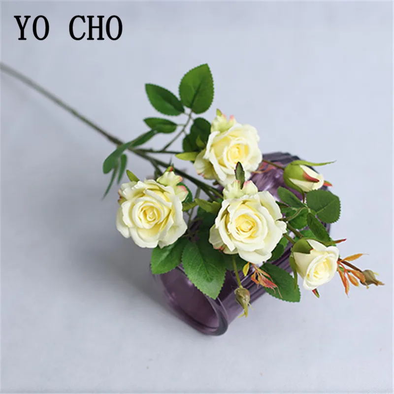 Fiori Artificiali Calliopsis In Seta: 4 Steli Lunghi 50 Cm, Bouquet Finti Per Centrotavola, Regalo Fai Da Te, Decorazione Casa Bianca