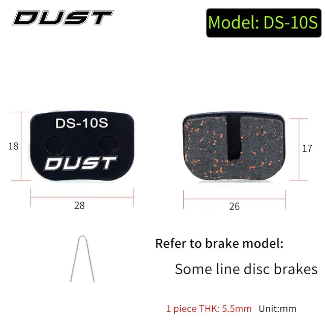 Bicycle Disc Brake Pad Bike Hydraulic Disc Brake Pads Semi-Metallic Cycling Brake Pads for BB5 BB7 DS-10S
