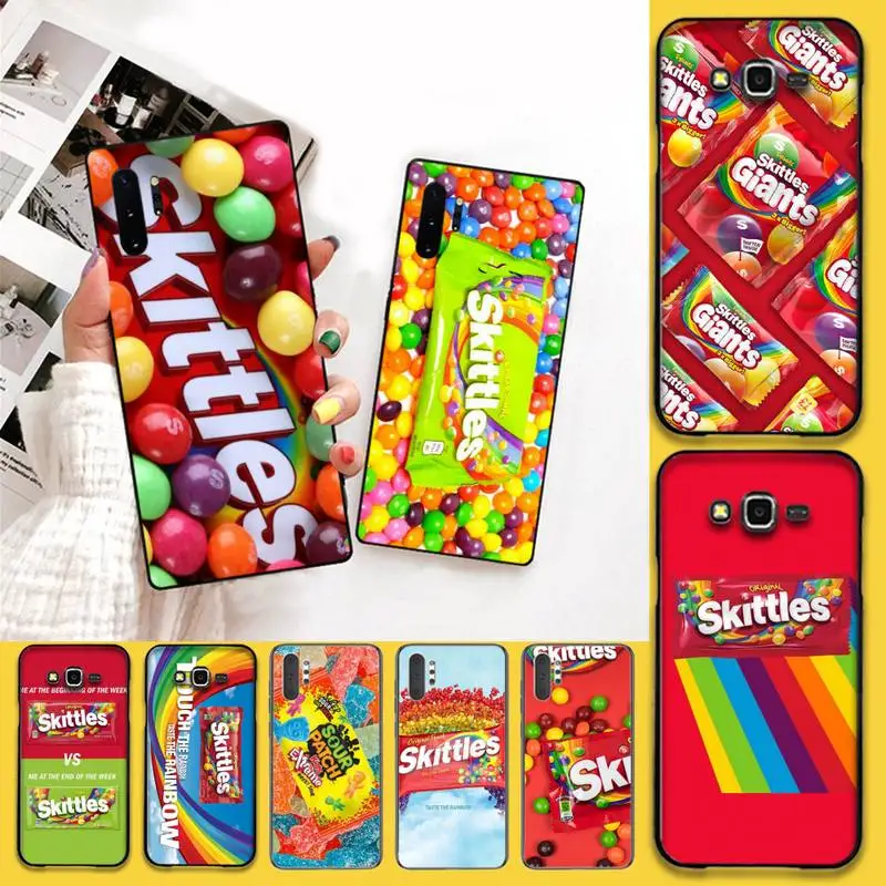 Чехол для телефона HPCHCJHM Skittles со сладким кислым фруктом Samsung Note 7 8 9 10 pro Galaxy J7 J8 J6 Plus